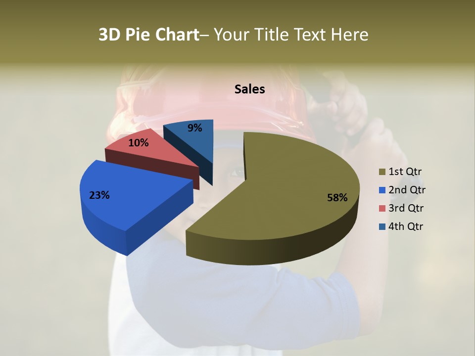 A Young Boy In A Baseball Uniform Holding A Bat PowerPoint Template