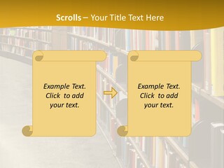 Interior Wisdom Book PowerPoint Template