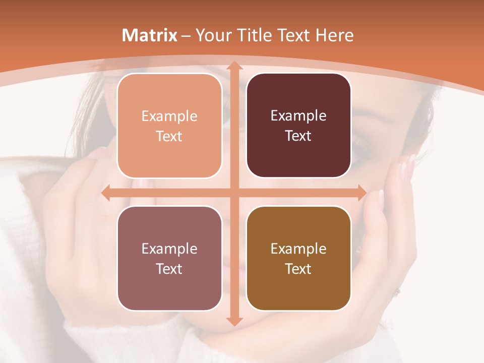 Depressed Melancholy Holding PowerPoint Template