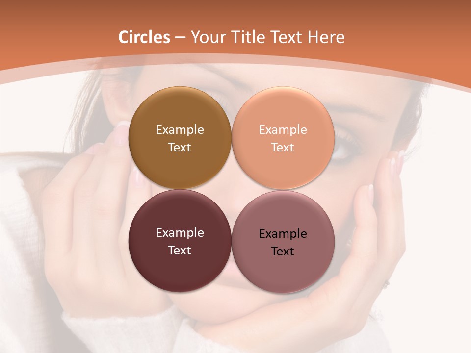 Depressed Melancholy Holding PowerPoint Template