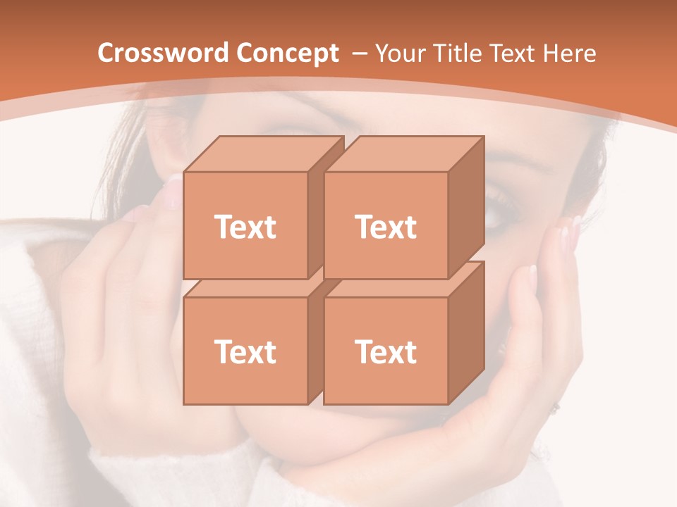Depressed Melancholy Holding PowerPoint Template