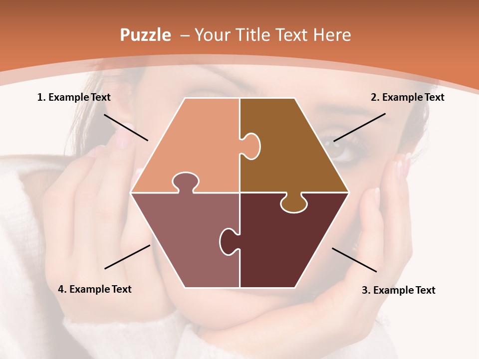 Depressed Melancholy Holding PowerPoint Template