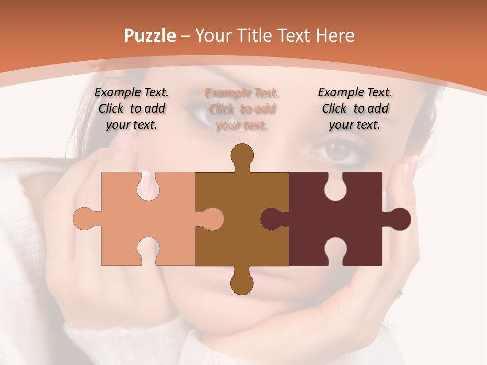 Depressed Melancholy Holding PowerPoint Template