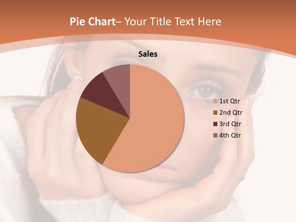 Depressed Melancholy Holding PowerPoint Template