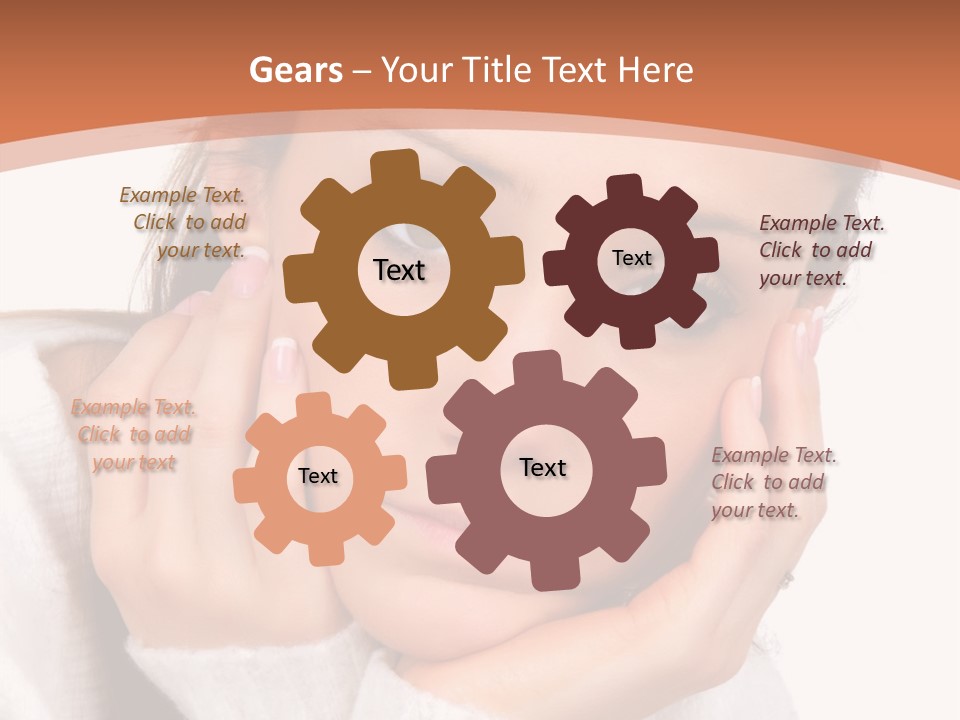 Depressed Melancholy Holding PowerPoint Template