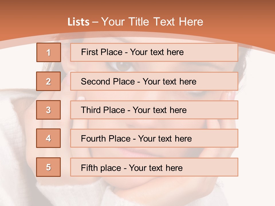 Depressed Melancholy Holding PowerPoint Template
