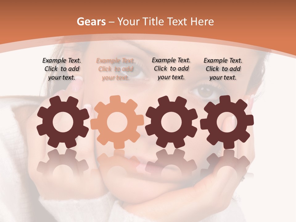 Depressed Melancholy Holding PowerPoint Template