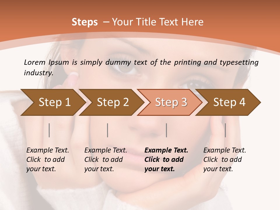 Depressed Melancholy Holding PowerPoint Template