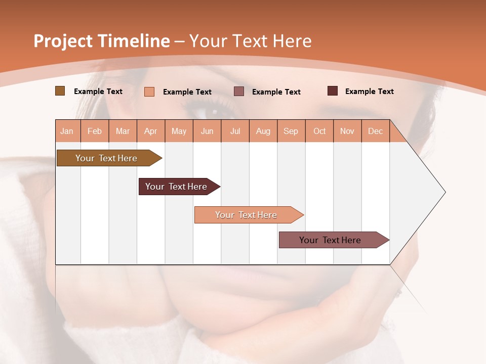 Depressed Melancholy Holding PowerPoint Template