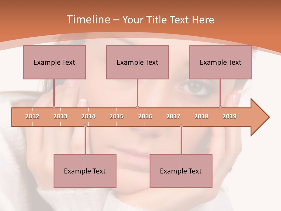 Depressed Melancholy Holding PowerPoint Template