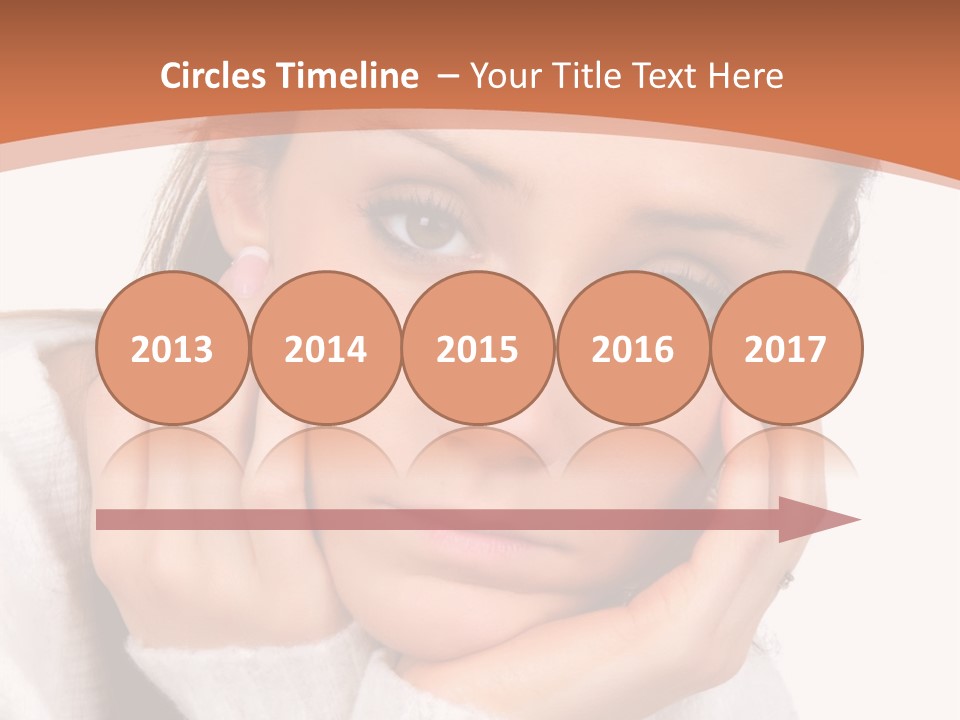 Depressed Melancholy Holding PowerPoint Template