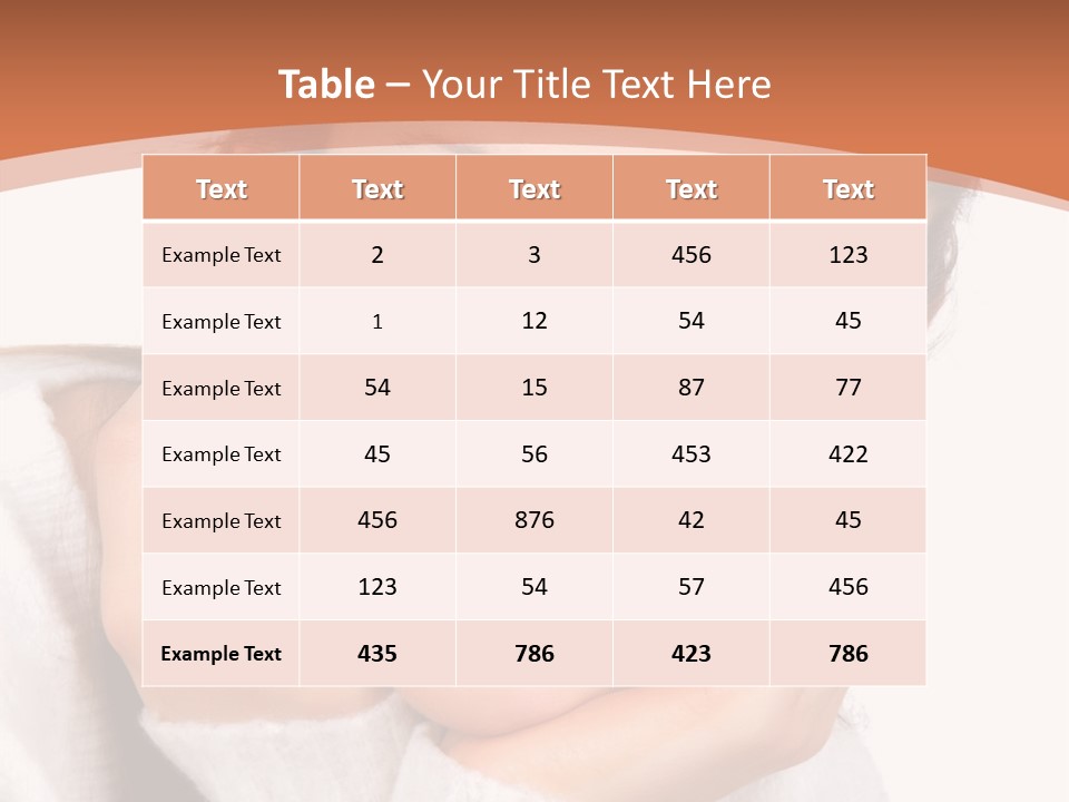 Depressed Melancholy Holding PowerPoint Template