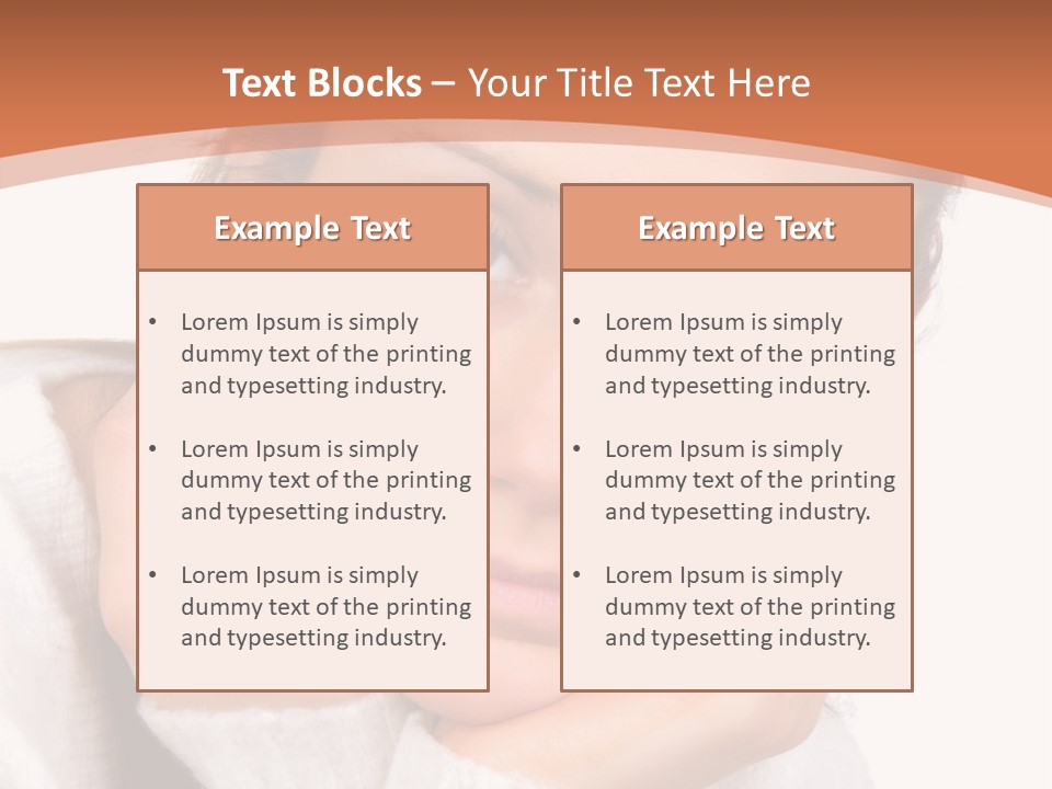 Depressed Melancholy Holding PowerPoint Template