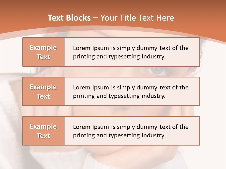 Depressed Melancholy Holding PowerPoint Template