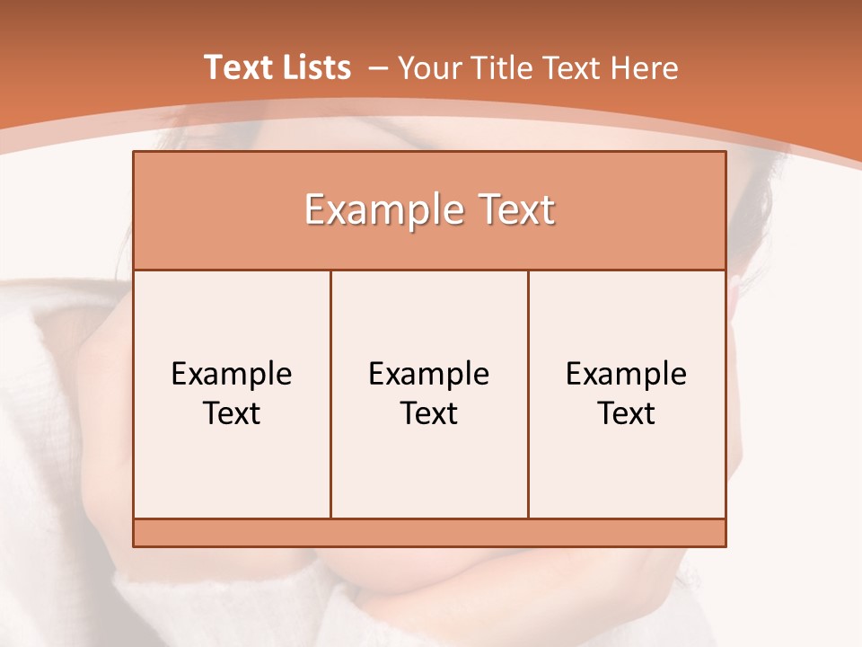 Depressed Melancholy Holding PowerPoint Template