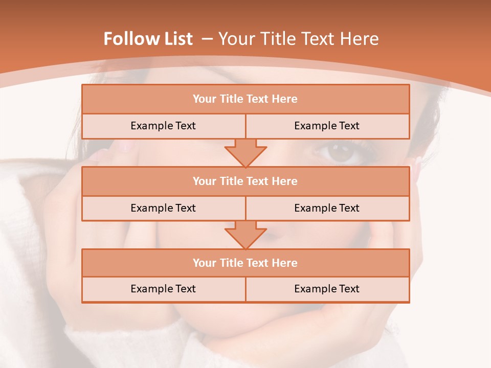 Depressed Melancholy Holding PowerPoint Template