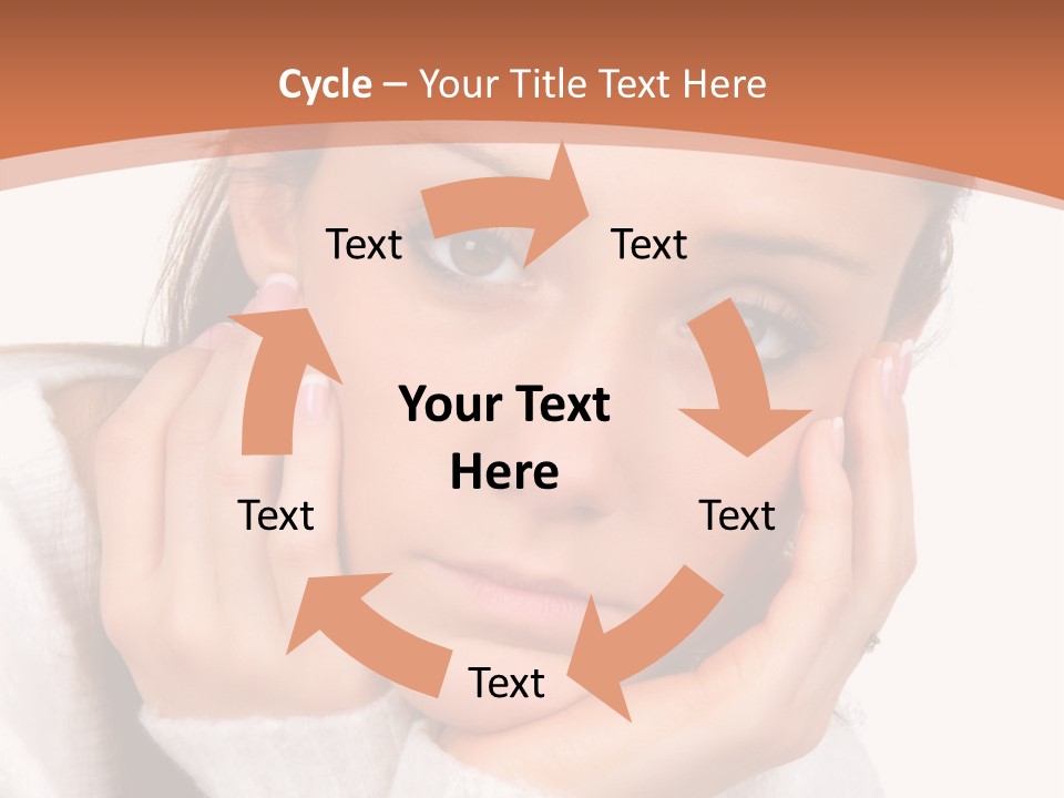 Depressed Melancholy Holding PowerPoint Template