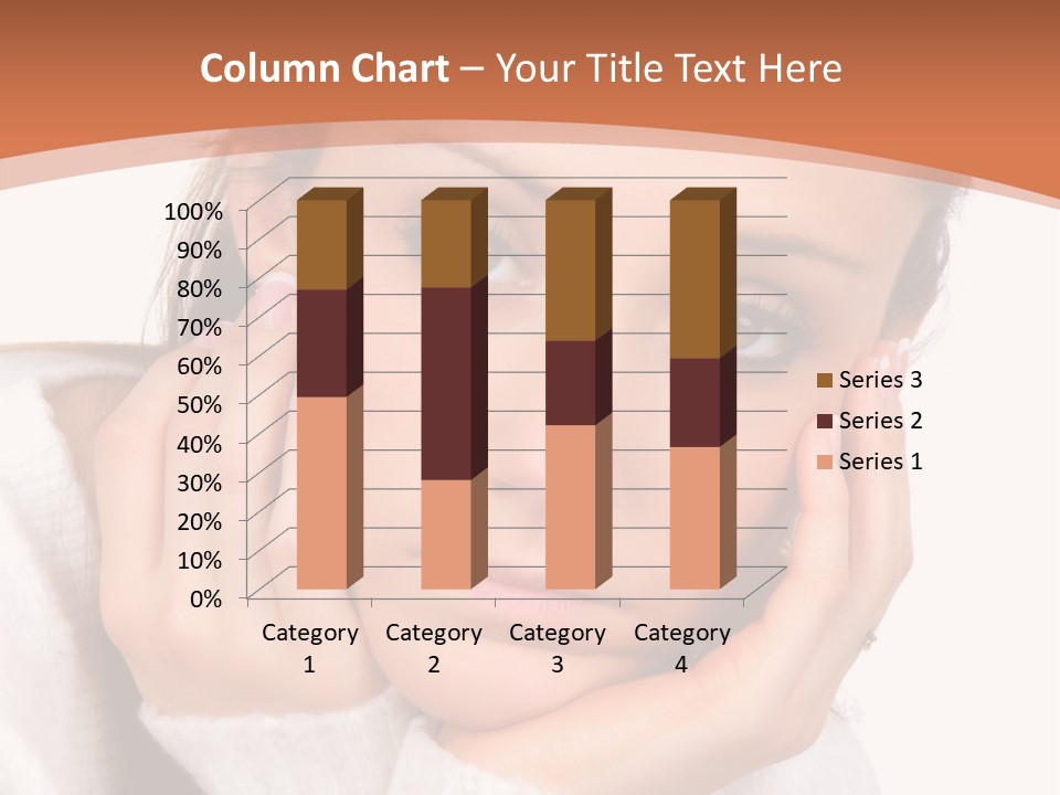 Depressed Melancholy Holding PowerPoint Template
