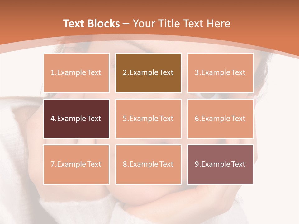 Depressed Melancholy Holding PowerPoint Template