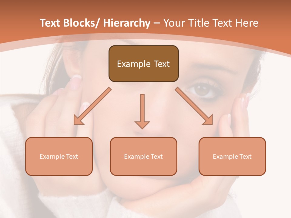 Depressed Melancholy Holding PowerPoint Template