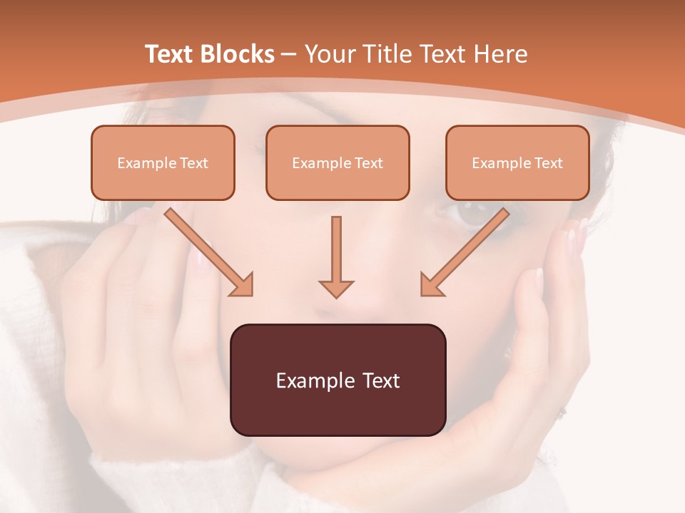 Depressed Melancholy Holding PowerPoint Template