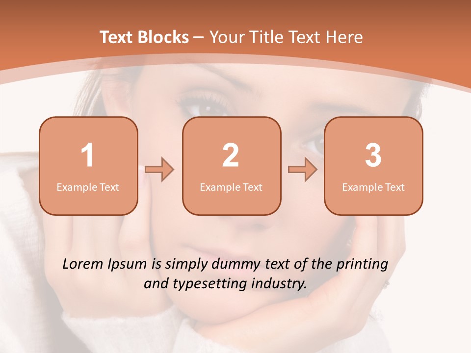 Depressed Melancholy Holding PowerPoint Template