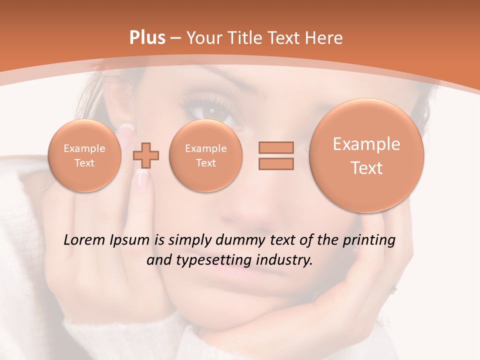 Depressed Melancholy Holding PowerPoint Template