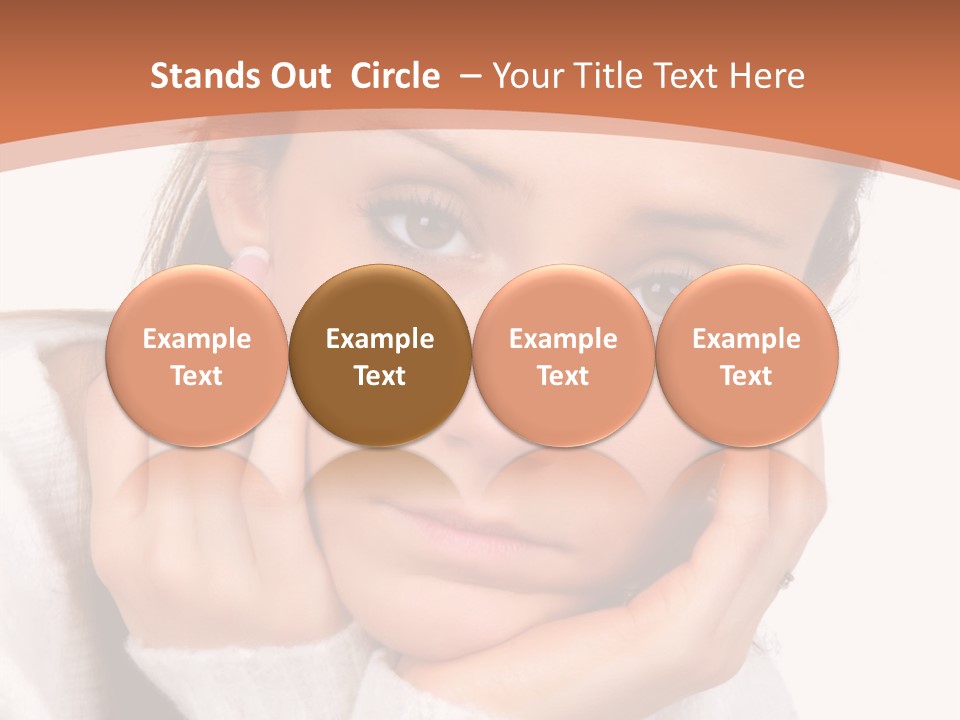 Depressed Melancholy Holding PowerPoint Template