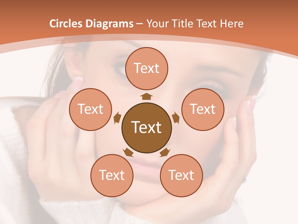 Depressed Melancholy Holding PowerPoint Template