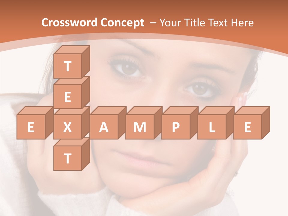 Depressed Melancholy Holding PowerPoint Template