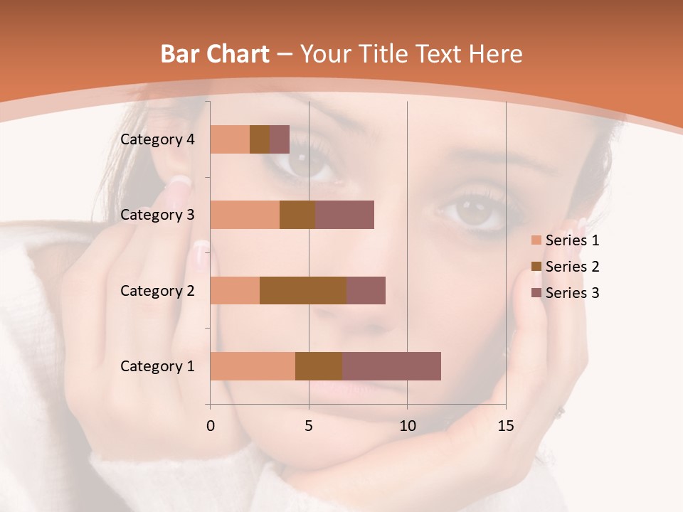 Depressed Melancholy Holding PowerPoint Template