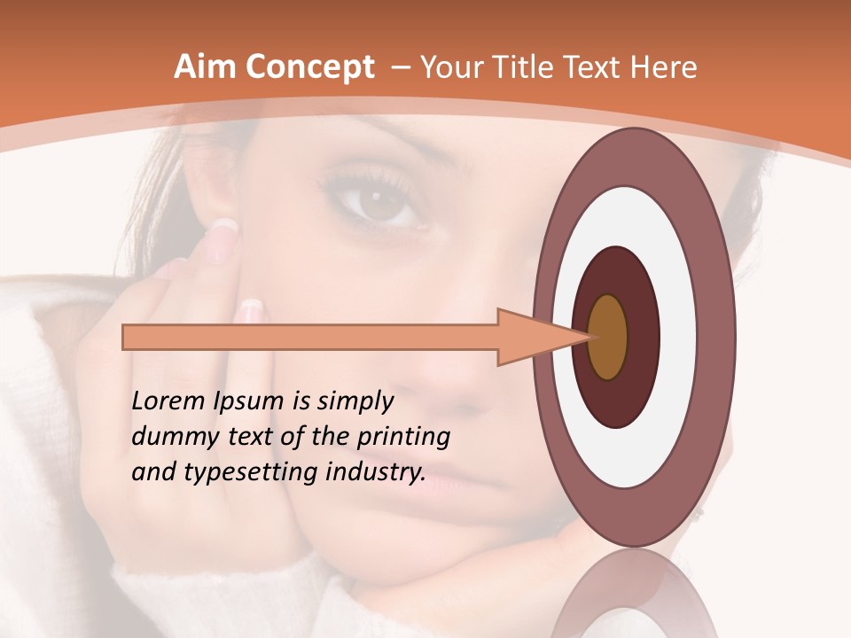 Depressed Melancholy Holding PowerPoint Template