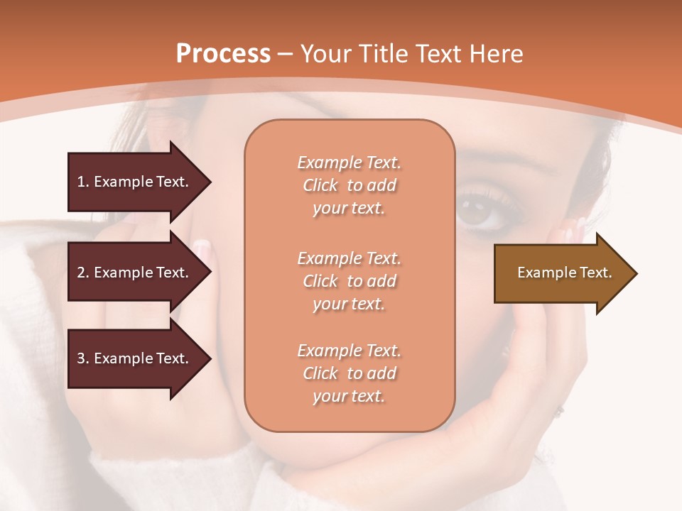 Depressed Melancholy Holding PowerPoint Template
