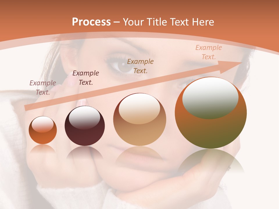 Depressed Melancholy Holding PowerPoint Template