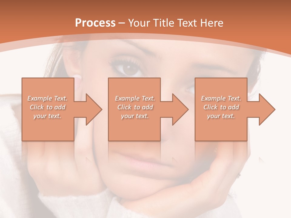 Depressed Melancholy Holding PowerPoint Template