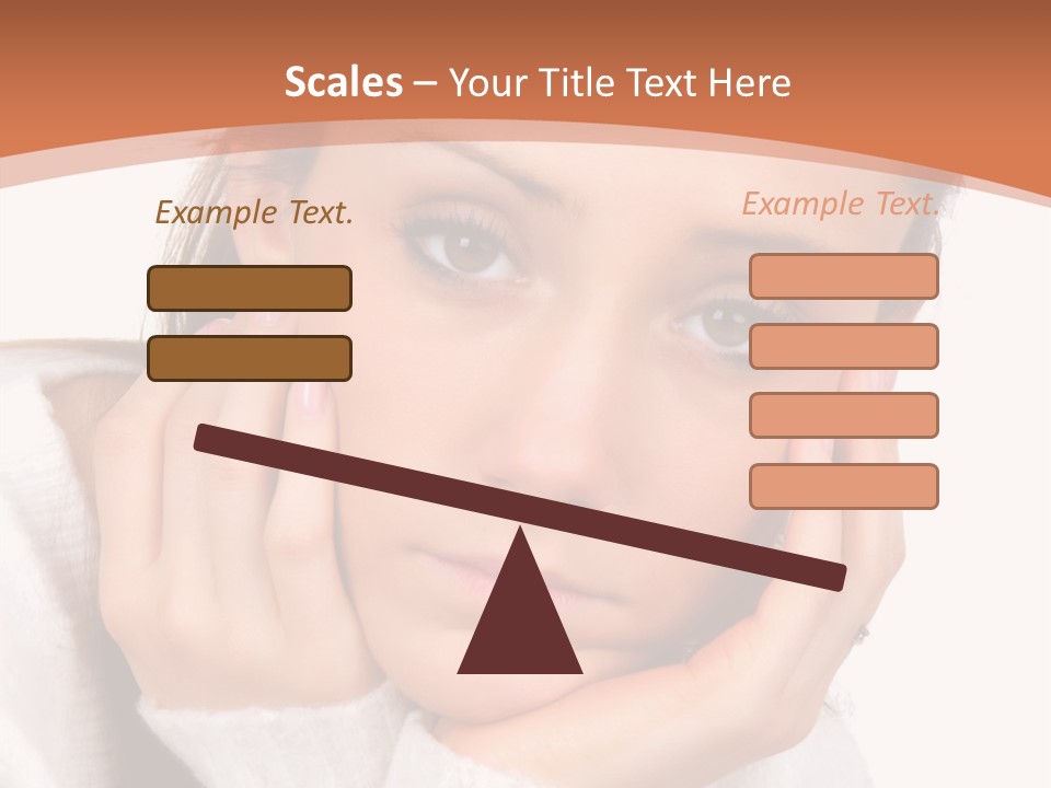 Depressed Melancholy Holding PowerPoint Template