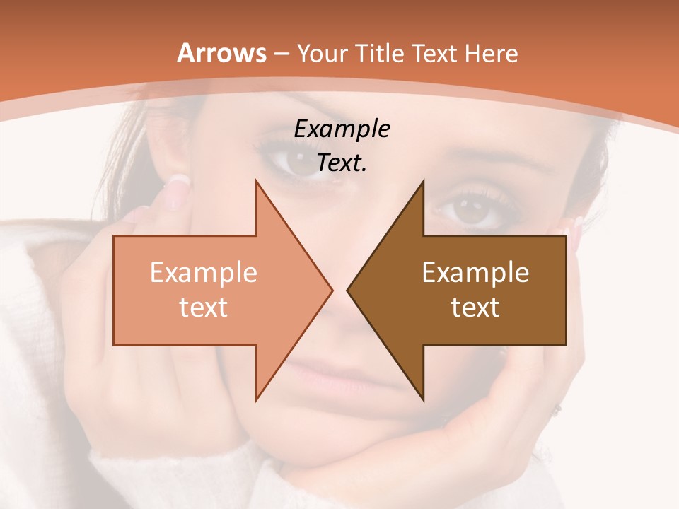 Depressed Melancholy Holding PowerPoint Template