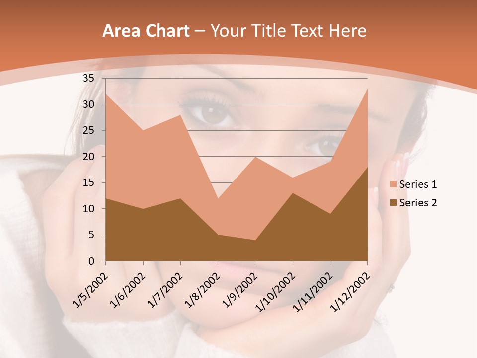 Depressed Melancholy Holding PowerPoint Template