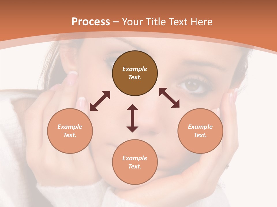 Depressed Melancholy Holding PowerPoint Template