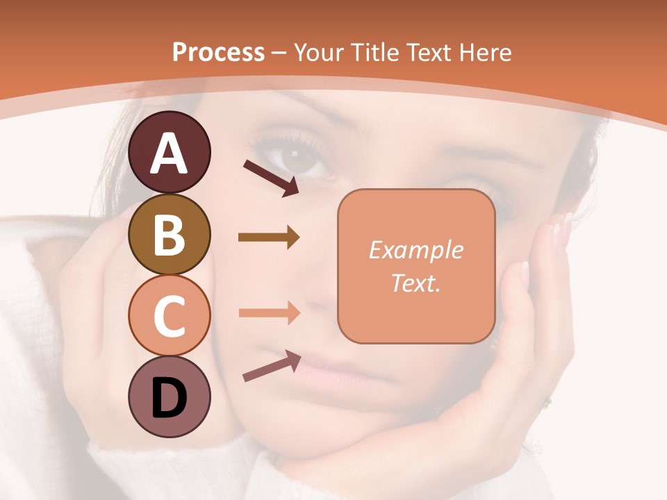 Depressed Melancholy Holding PowerPoint Template
