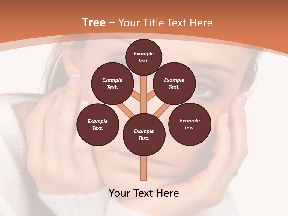 Depressed Melancholy Holding PowerPoint Template