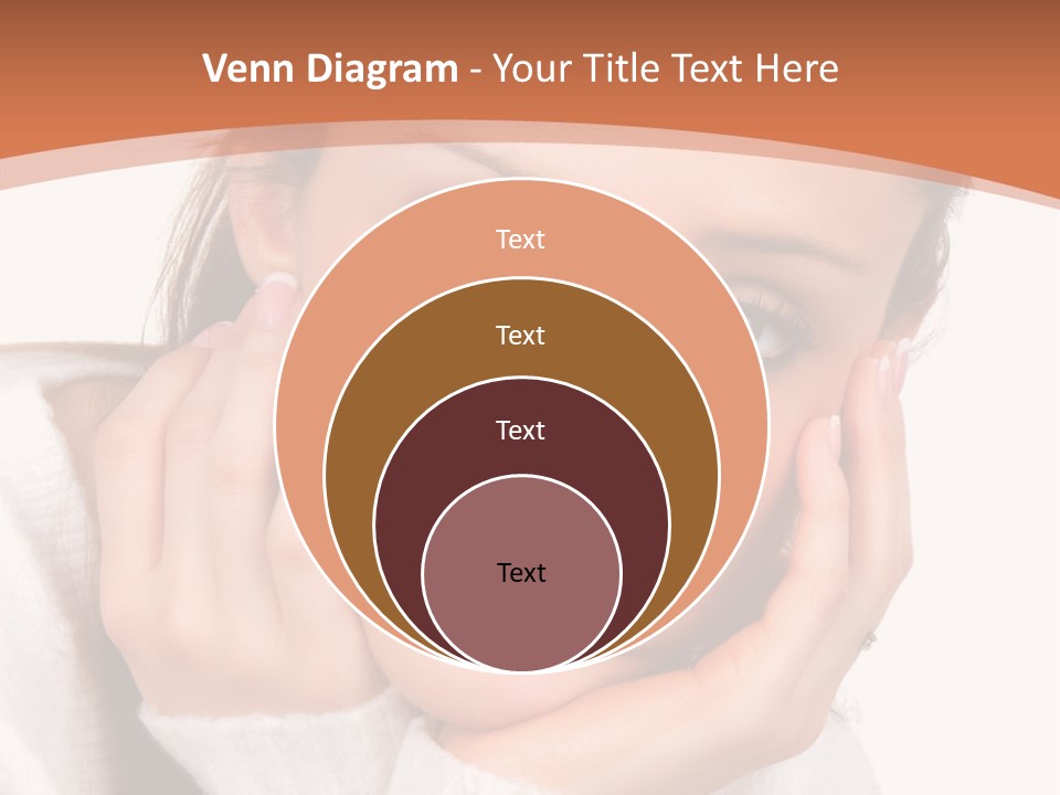 Depressed Melancholy Holding PowerPoint Template