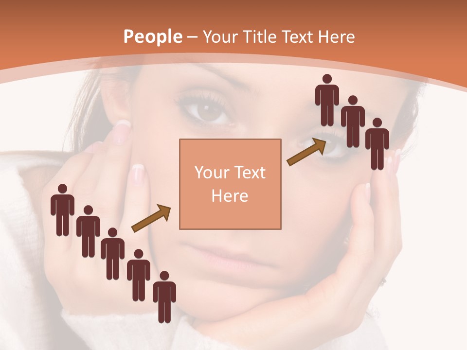 Depressed Melancholy Holding PowerPoint Template