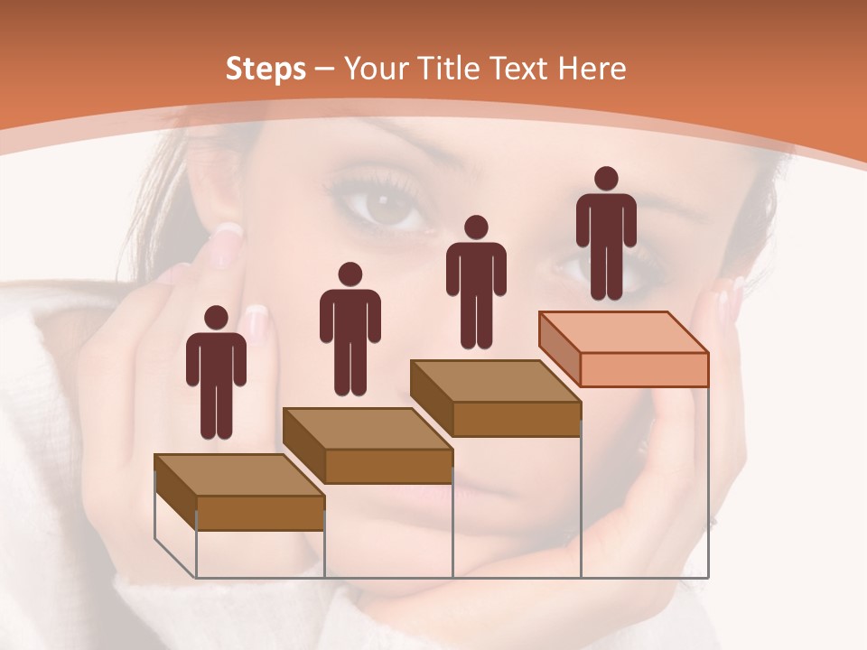 Depressed Melancholy Holding PowerPoint Template