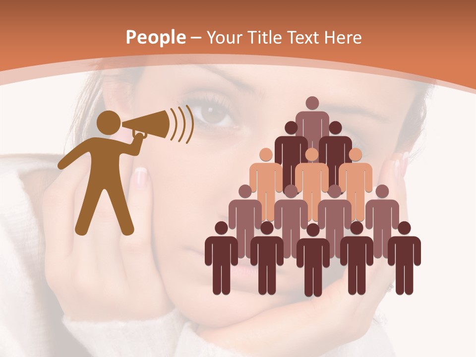 Depressed Melancholy Holding PowerPoint Template