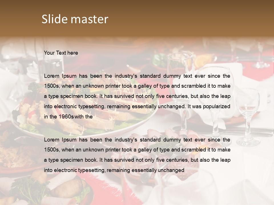 Set Banquet Fancy PowerPoint Template