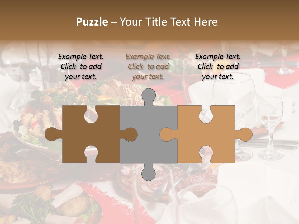 Set Banquet Fancy PowerPoint Template