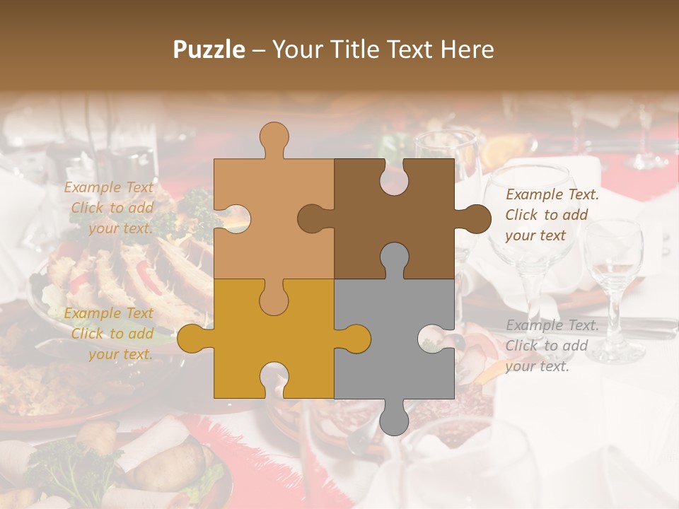 Set Banquet Fancy PowerPoint Template