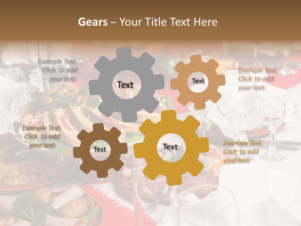 Set Banquet Fancy PowerPoint Template