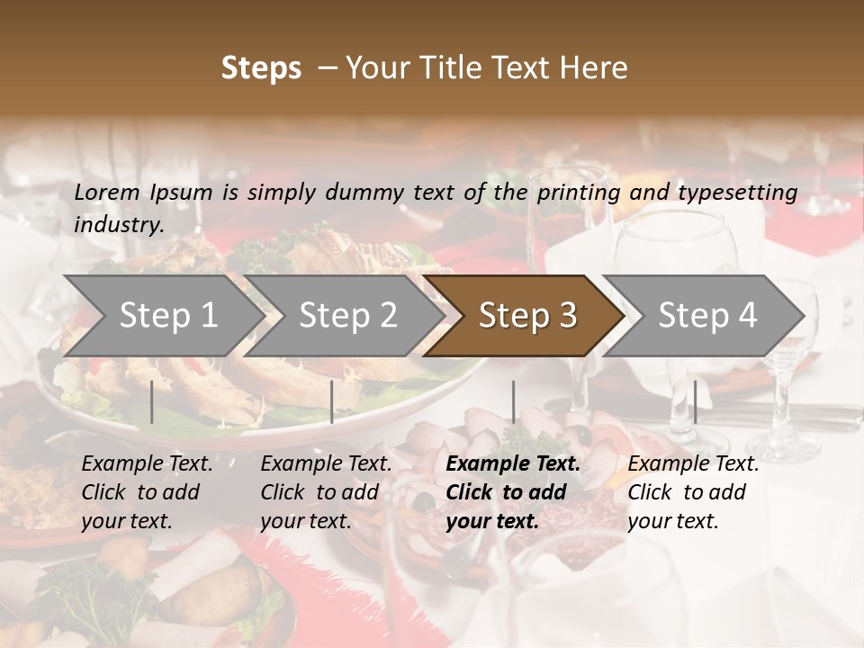 Set Banquet Fancy PowerPoint Template